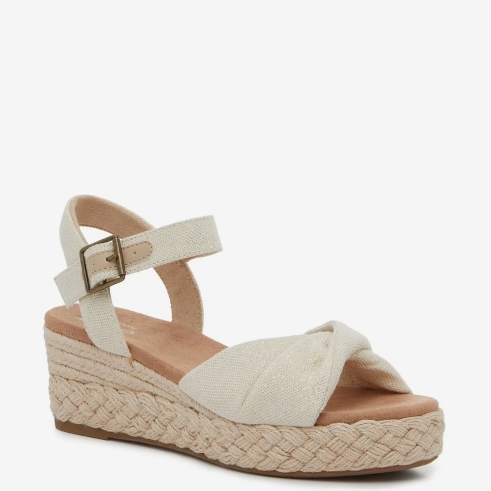Size 7 TOMS Kinsley Platform Wedge Sandal